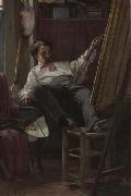 Thomas Hovenden Self-Portrait of the Artist in His Studio Sweden oil painting artist